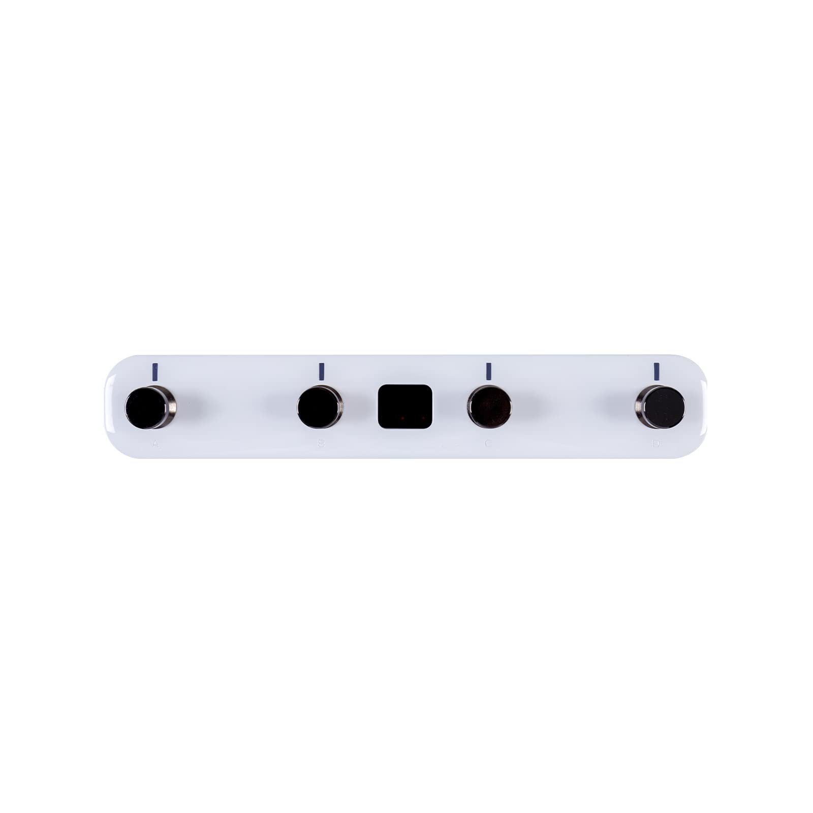 MOOER F4 White Prime Series Wireless Footswitch Controller for Guitar Effects Pedals - Preset Switching, Looper & Drum Machine Control - Perfect for Live Performances & Studio Recording