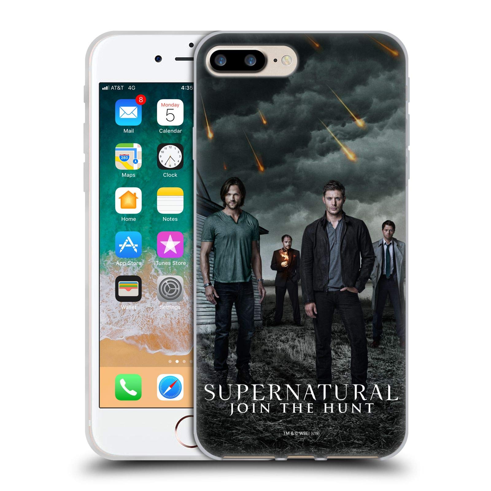 Officially Licensed Supernatural Season 12 Group Key Art Soft Gel Phone Case for Apple iPhone 7 Plus/iPhone 8 Plus - Durable Protection, Perfect for Fans & Daily Use