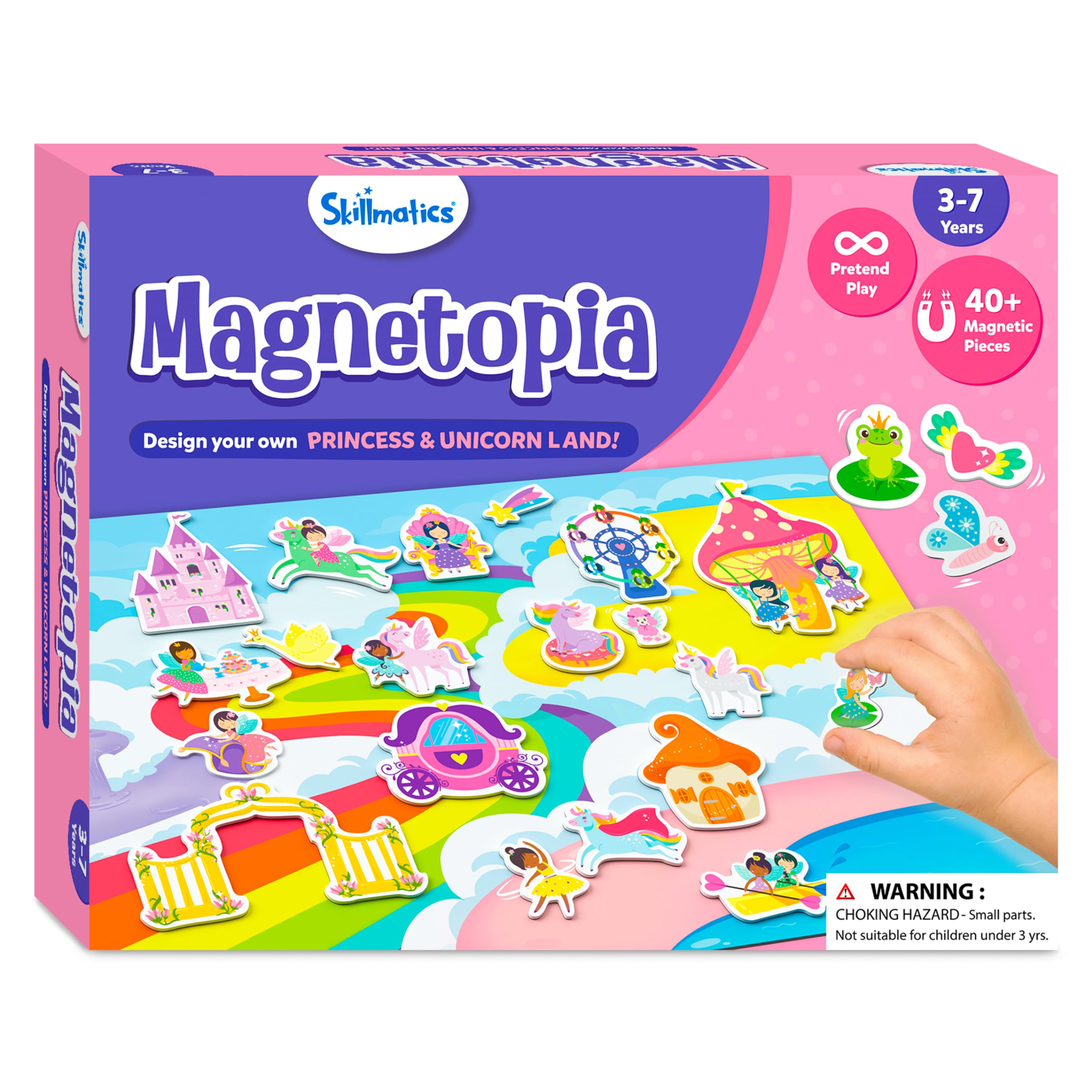 Magnetopia Princess Unicorn Toy Set - 40+ Magnetic Pieces for Kids Ages 3-7 | Pretend Play & Preschool Learning Gift