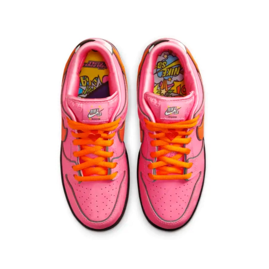 Nike SB Dunk Low TD The Powerpuff Girls Blossom Lotus Pink Sneakers - Girls' Casual Skate Shoes for Streetwear & Fashion (Perfect for School, Skateboarding, and Daily Wear)