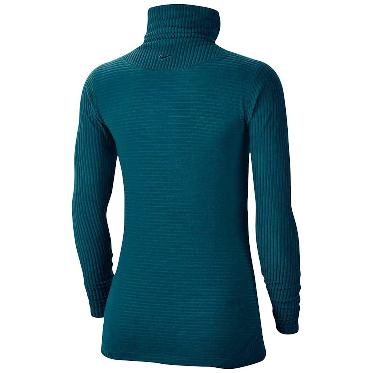 Nike Pro Hyperwarm Women's Training Shirt - Moisture-Wicking Thermal Top for Cold Weather Workouts (Small, Green) | Gym, Running & Outdoor Sports Apparel