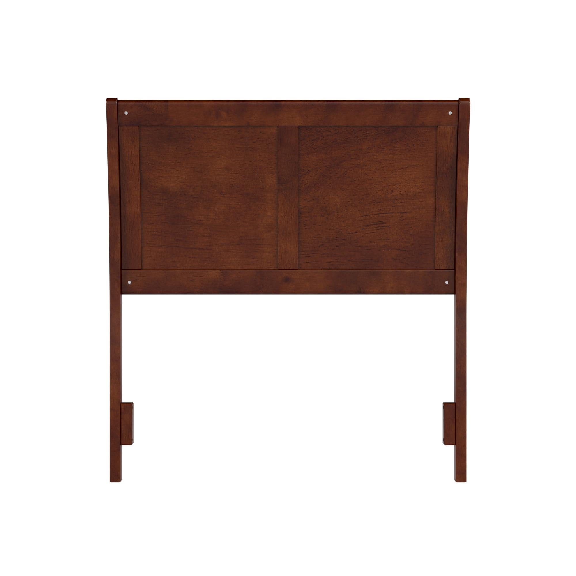 AFI Portland Twin Size Headboard with USB Charging Ports - Walnut Finish Wooden Bed Frame Headboard for Small Spaces, Dorm Rooms & Guest Bedrooms