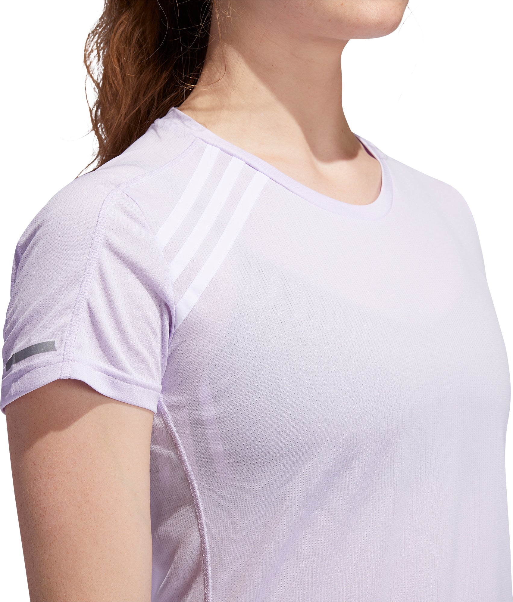 Adidas Women's 3 Stripes Run Tee - Classic Fit Running T-Shirt for Women | Lightweight & Breathable Workout Top | Gym, Jogging & Casual Wear