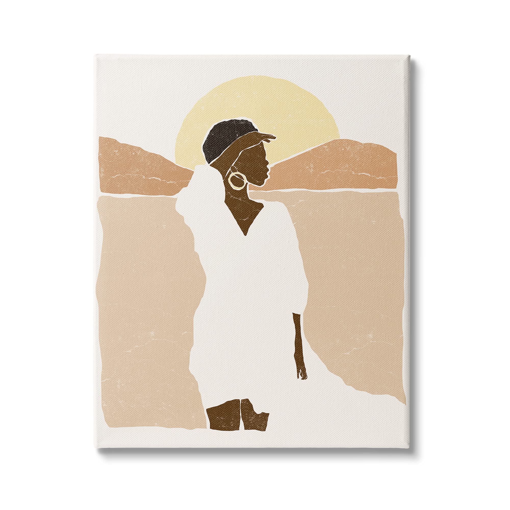 Stupell Industries Desert Sunrise Landscape Canvas Wall Art - Woman Gazing Across Canyon, Designed by Yuyu Pont, 36