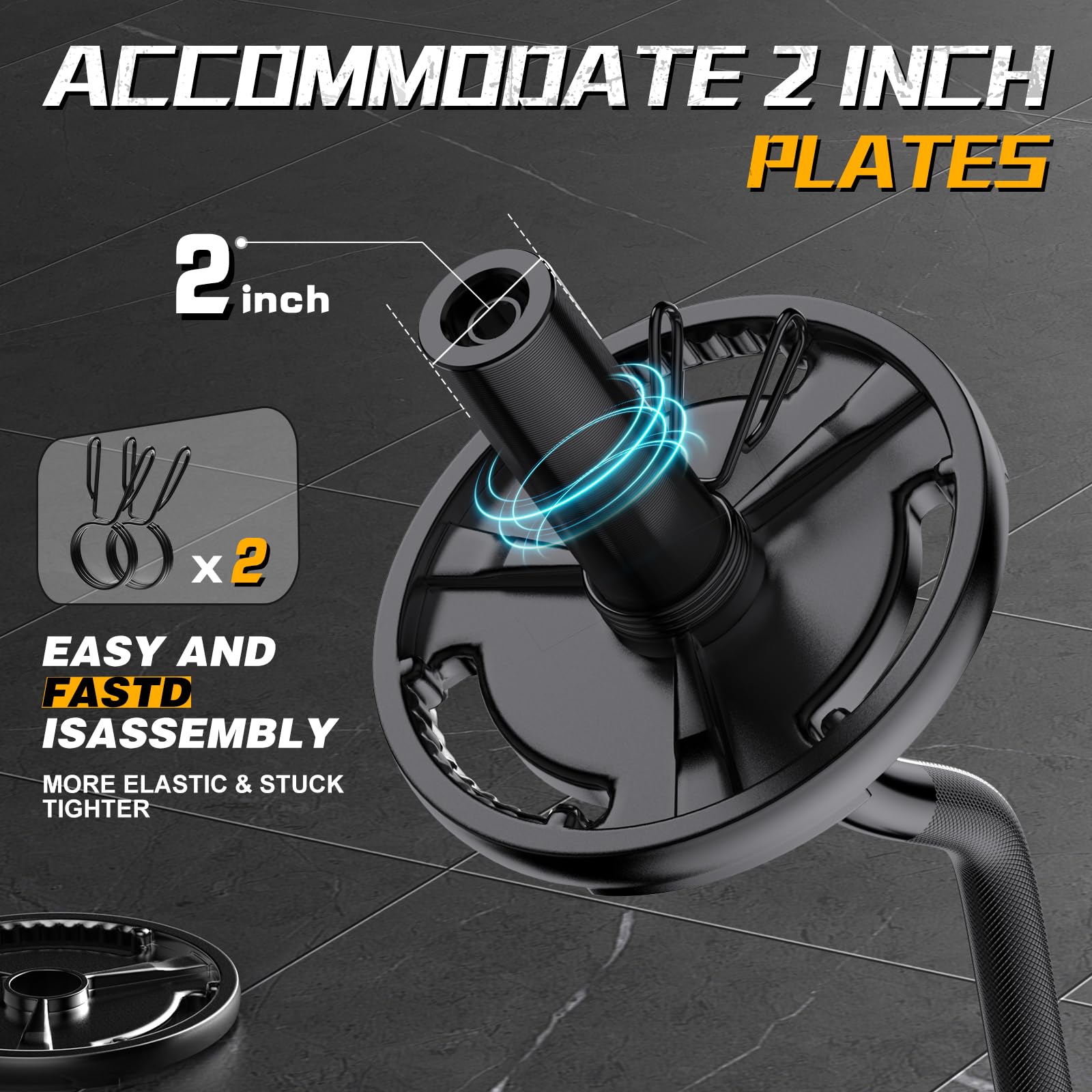 Olympic EZ Curl Barbell Bar 47