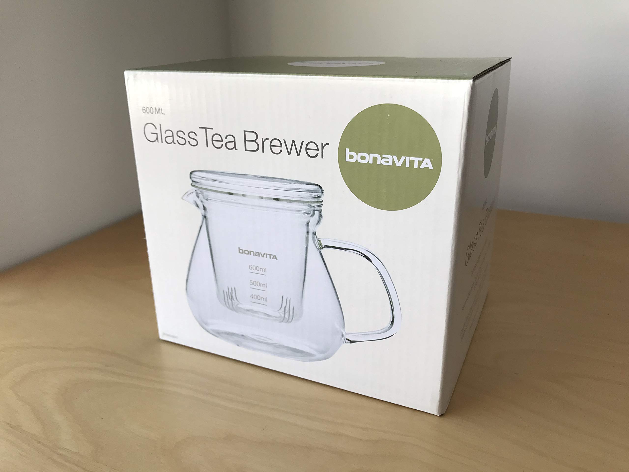 Bonavita 600ml Glass Slow Drip Pour Over Coffee Maker & Tea Brewer - Perfect for Single Cup Brewing at Home or Office