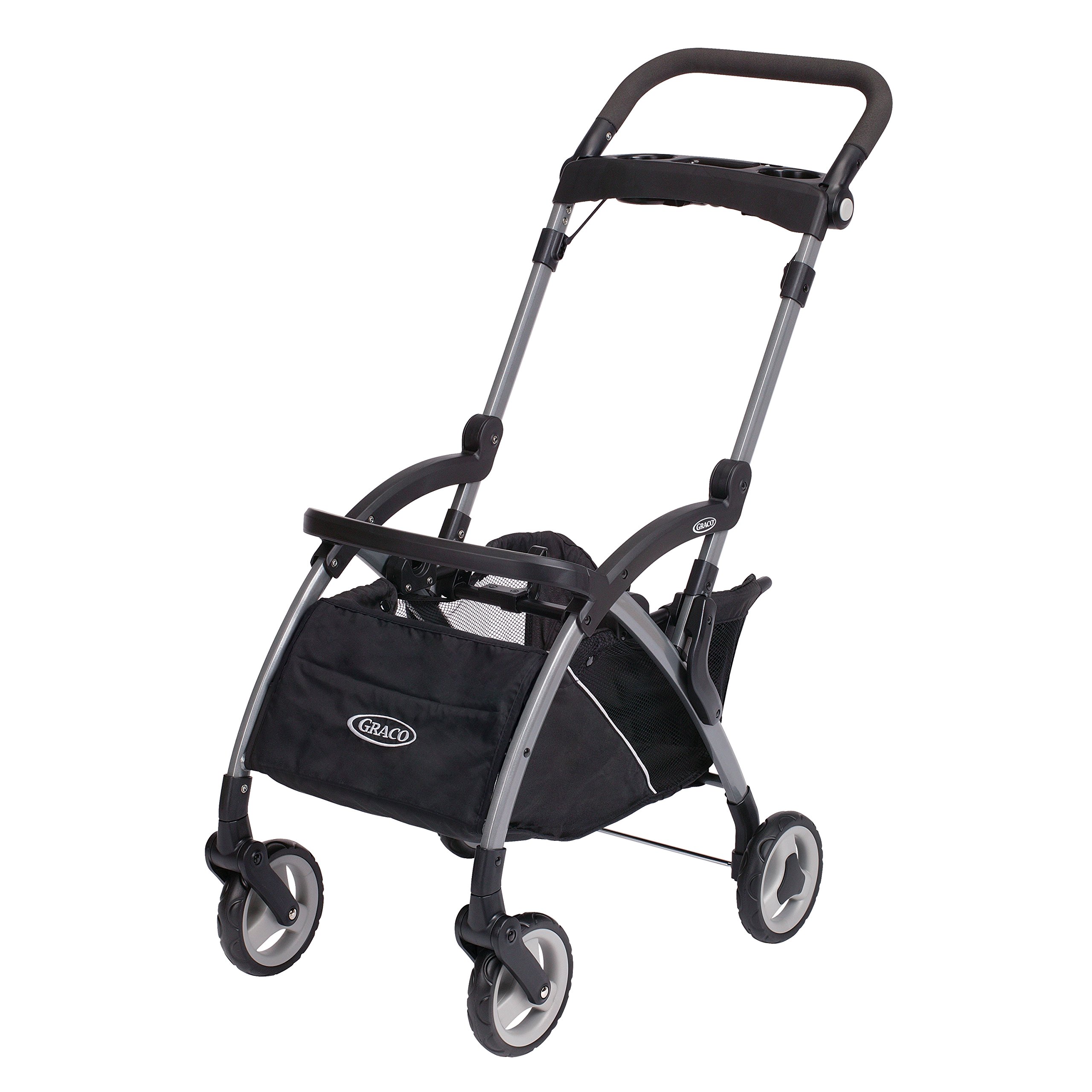 Graco SnugRider Elite Lightweight Car Seat Carrier & Travel Stroller - Compatible with All Graco SnugRide Infant Car Seats (Black) | Perfect for Air Travel, Shopping & Everyday Use with Baby