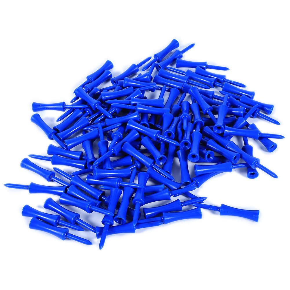 100 Pcs Plastic Step Down Golf Tees - Durable Golf Accessories for Driving Range & Course Practice | Perfect for Beginners & Pro Golfers (Outdoor Sports Equipment)