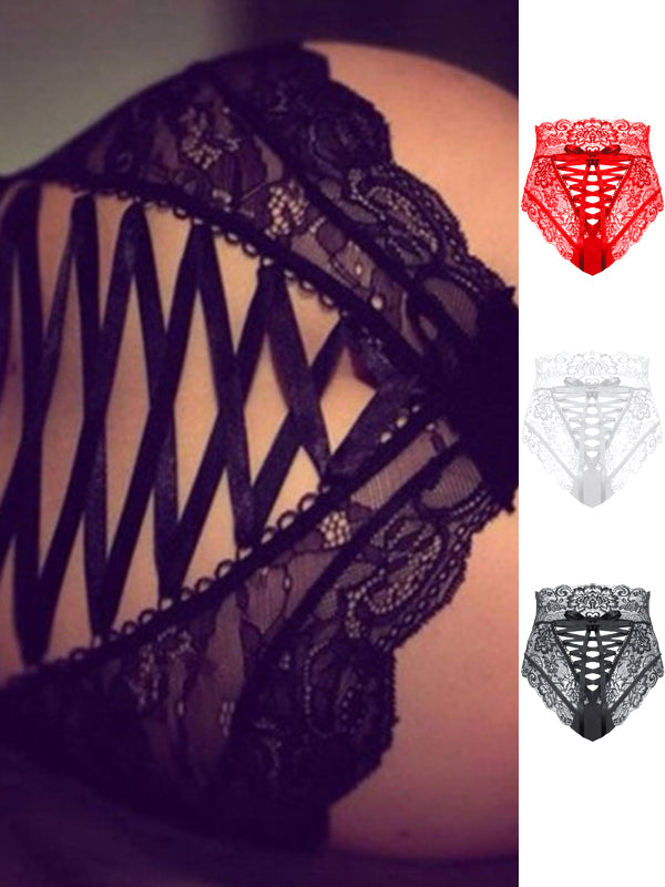 ZASUWA Women's Roman Knot Lace Underwear - Sexy Lingerie for Valentine's Day, Bridal Shower & Romantic Nights