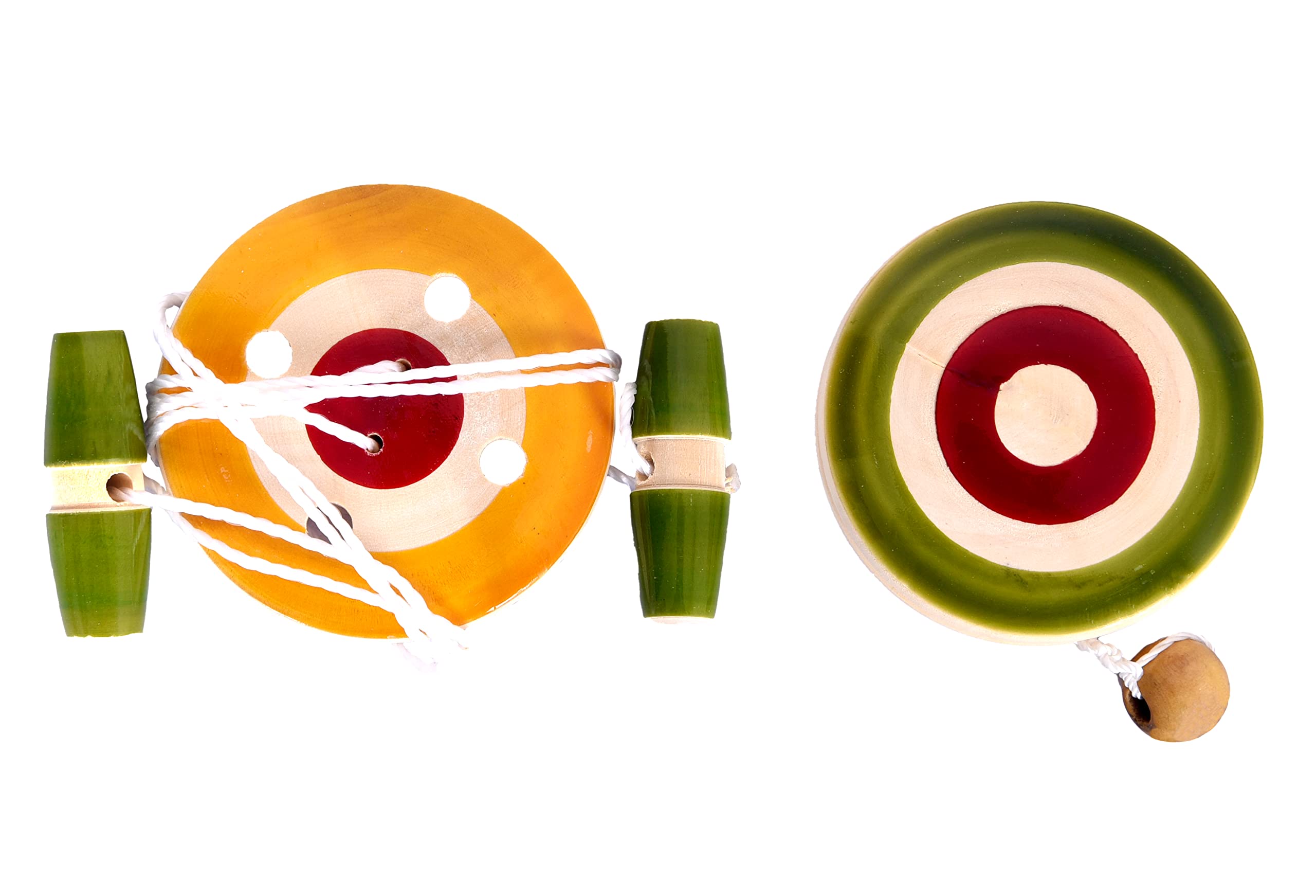 Premium Wooden YoYo & Spinner Toy Set for Kids - Pack of 2 | Classic Hand-Eye Coordination Toys | Perfect for Outdoor Play, Birthday Gifts & Stress Relief