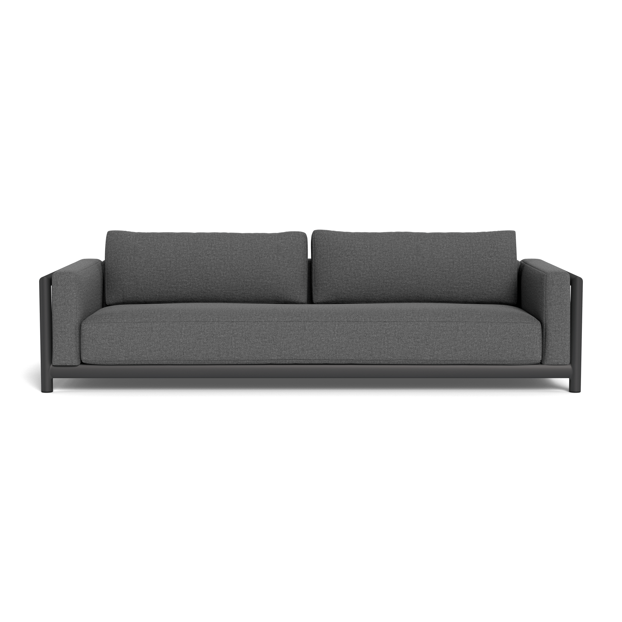 Moab Sofa 108 - Modern 3-Seater Fabric Couch with Sturdy Wooden Legs for Living Room, Lounge, and Office Use