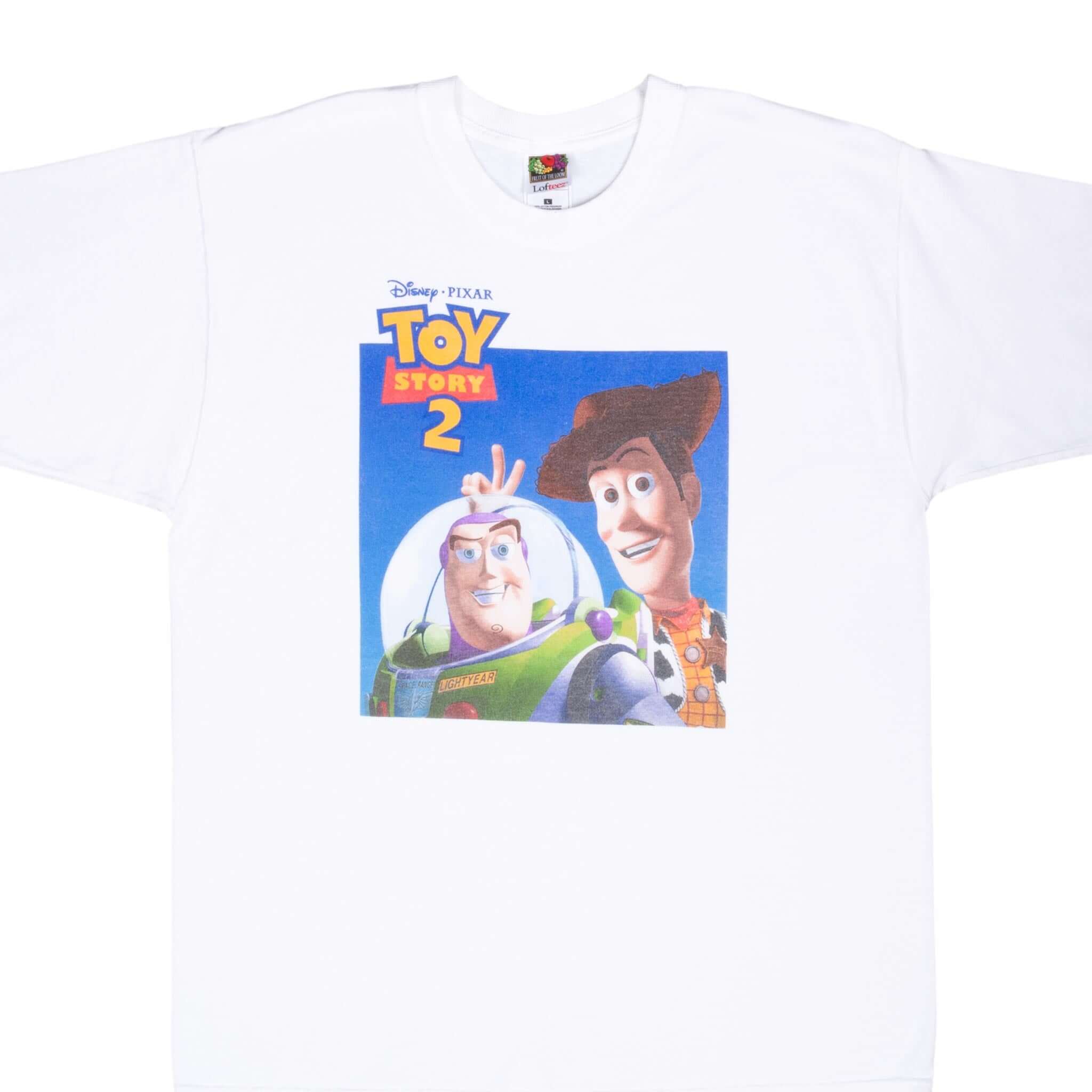 Vintage Disney Toy Story 2 Cast Member T-Shirt 1999 Large - Official Movie Merchandise for Collectors & Fans - Perfect for Cosplay, Disney Trips & Nostalgic Fashion