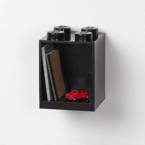 Original Lego 4 Stud Brick Shelf in Black - 30% Off - Perfect for LEGO Storage, DIY Projects, and Kids' Room Organization