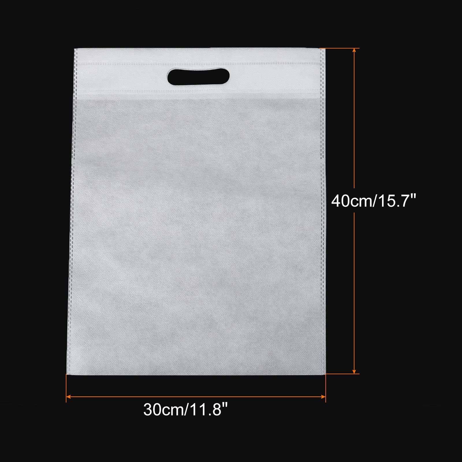 PATIKIL Eco-Friendly Nonwoven Reusable Tote Bags with Handles - Durable Shopping Bags for Groceries, Beach, Wedding Favors & Party Giveaways