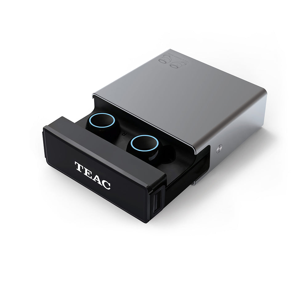Teac TWS Wireless Earbuds with 3500mAh Portable Charger - Bluetooth 5.0 Headphones, 30H Playtime, IPX5 Waterproof for Gym, Running, Travel & Work (Model: TWSMJV7B/G)