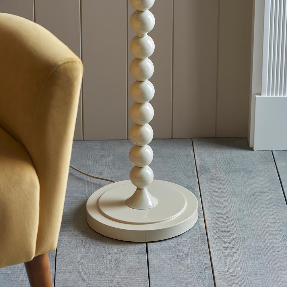 Auralis Ripple Floor Lamp with E27 Socket - Modern LED Standing Light for Living Room, Bedroom & Office - Adjustable Height in Multiple Finishes (Black, White, Bronze) - Perfect for Ambient Lighting & Home Decor