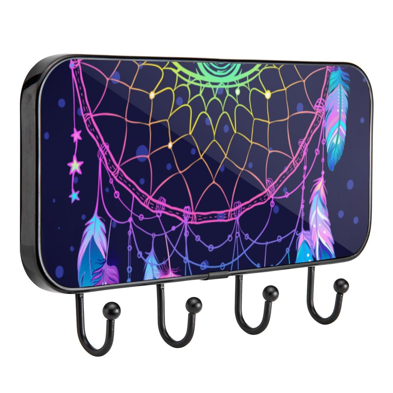GIAPB Adhesive Wall Hooks - Heavy Duty Sticky Hooks for Hanging Decor, Dreamcatchers, Feathers & Home Organization - Perfect for Bedroom, Bathroom, Kitchen & Office Use