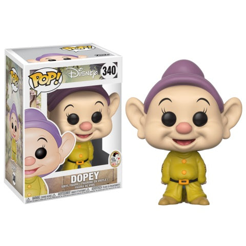 Funko Pop! Disney Snow White and The Seven Dwarfs Dopey Vinyl Figure #340 - Perfect for Disney Collectors, Gifts & Home Decor