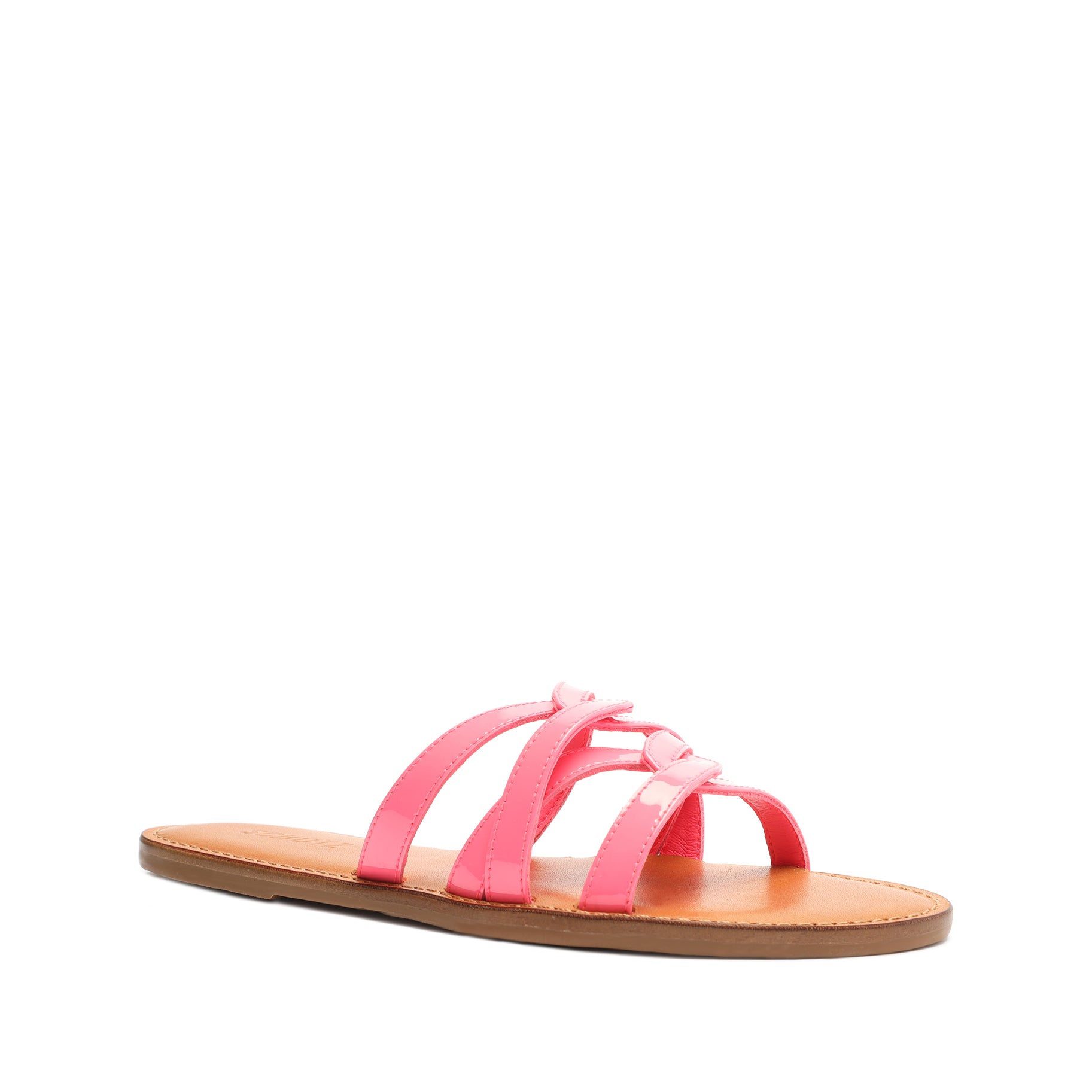 Lyta Women's Patent Leather Sandals - Comfortable Strappy Dress Sandals for Summer, Beach, and Casual Outings