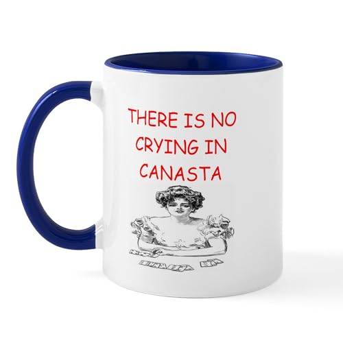 White/Navy Inside - I Love Canasta Mug