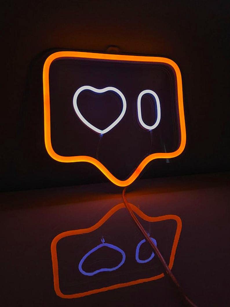 12.6x11.6 Inch Vibrant LED Neon Sign - Heart Zero Beer Wall Decor Light for Bars, Game Rooms & Home Decoration | Super Bright Custom Neon Lamp HZ57