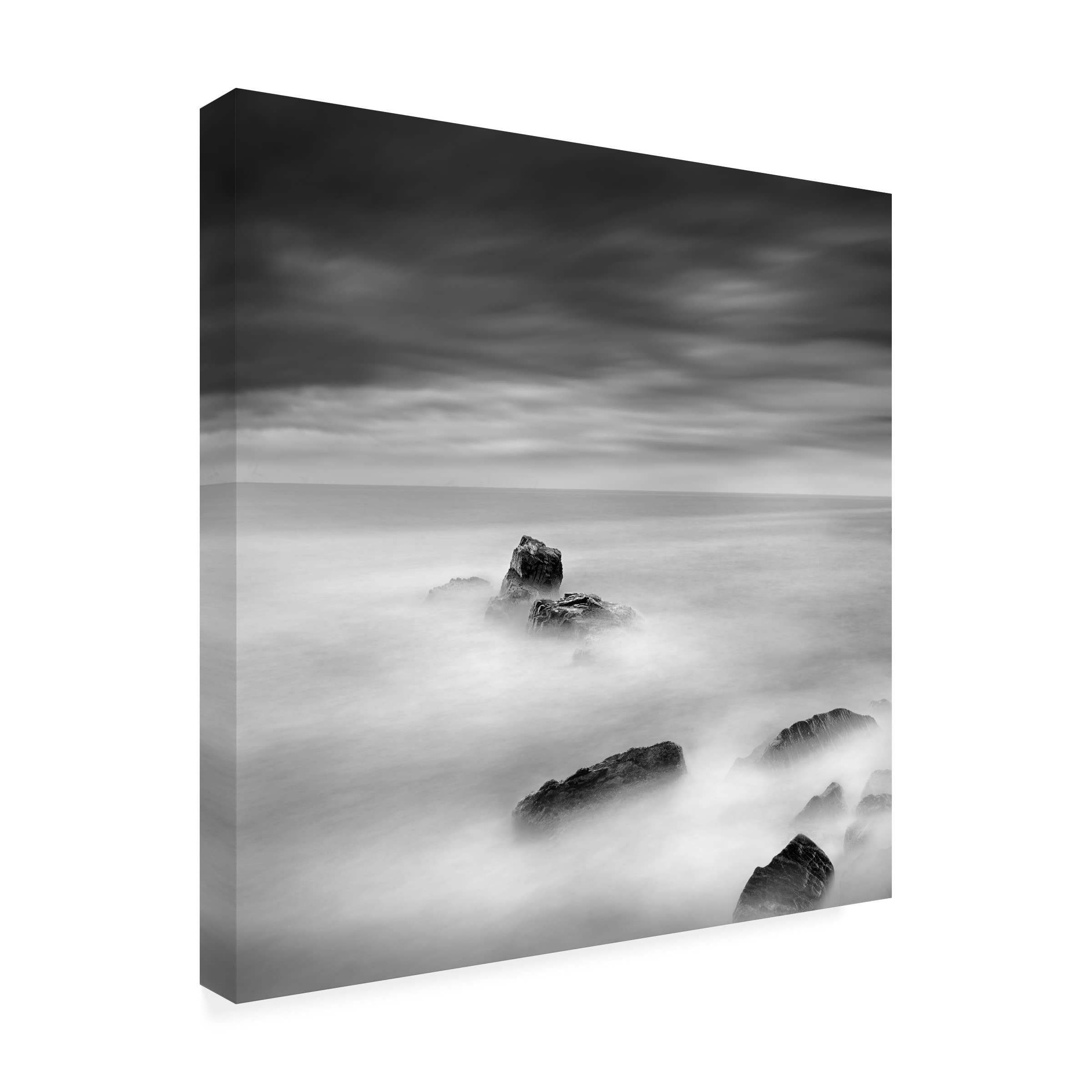 George Digalakis 'A Piece of Rock 35' Canvas Wall Art Print - Modern Landscape Painting for Living Room, Bedroom & Office Decor