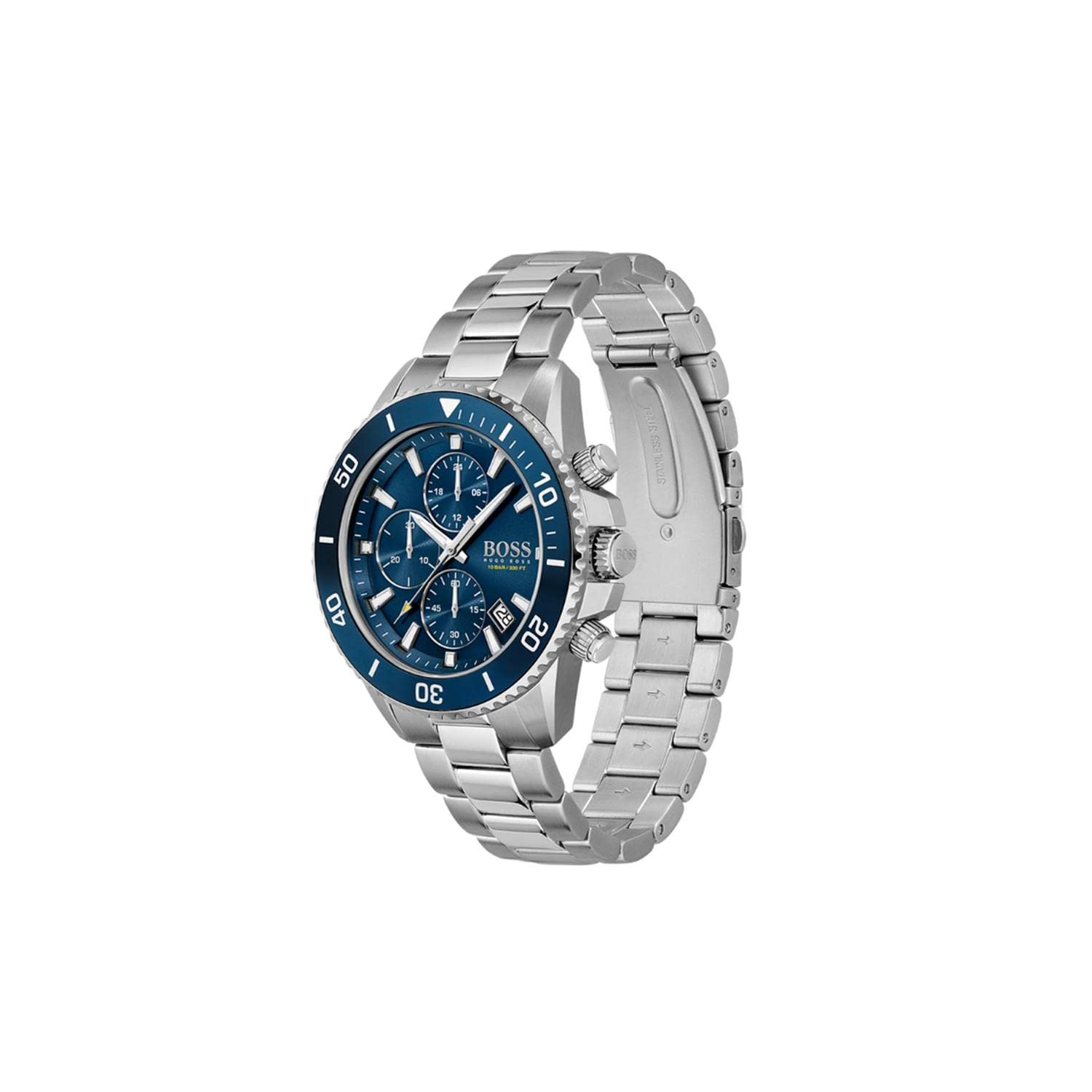BOSS Men's Center Court Chronograph Stainless Steel Watch - Water Resistant 100M - Luxury Dress Watch for Business, Formal Events & Everyday Wear