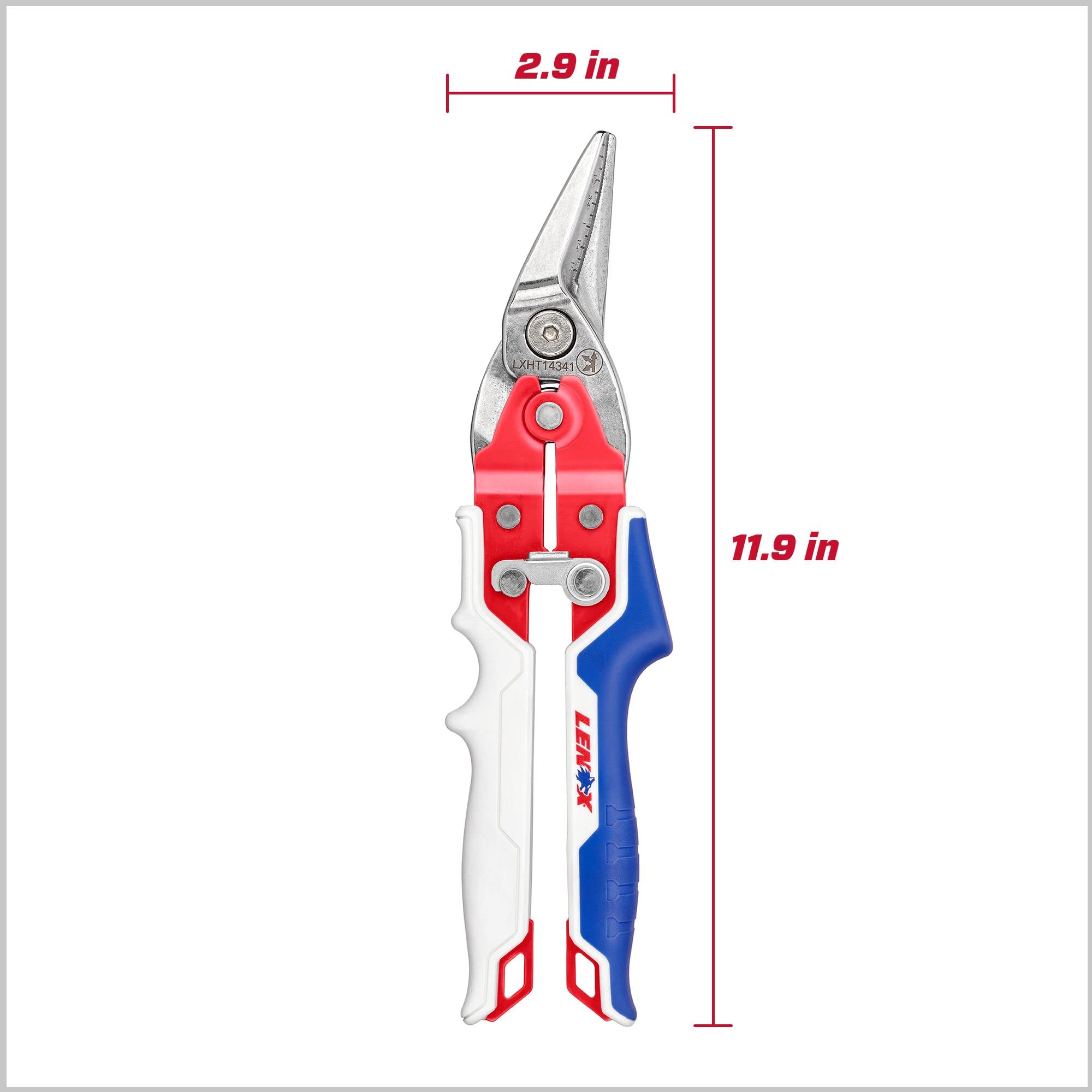 LENOX Aviation Snips Pliers with Durable Grip - LXHT14341 for Metal Cutting
