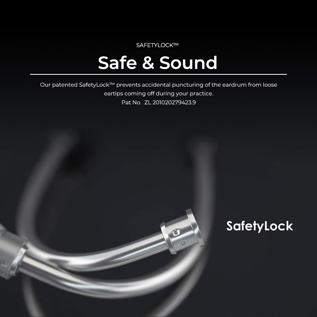 MDF Instruments MD One Epoch Stethoscope - Lightweight Titanium Dual Head Adult Stethoscope with Black Tube & Titanium Blue Capridium Chestpiece (MDF777TCD11) | Free-Parts-for-Life | Ideal for Doctors, Nurses, Medical Students & Healthcare Professionals