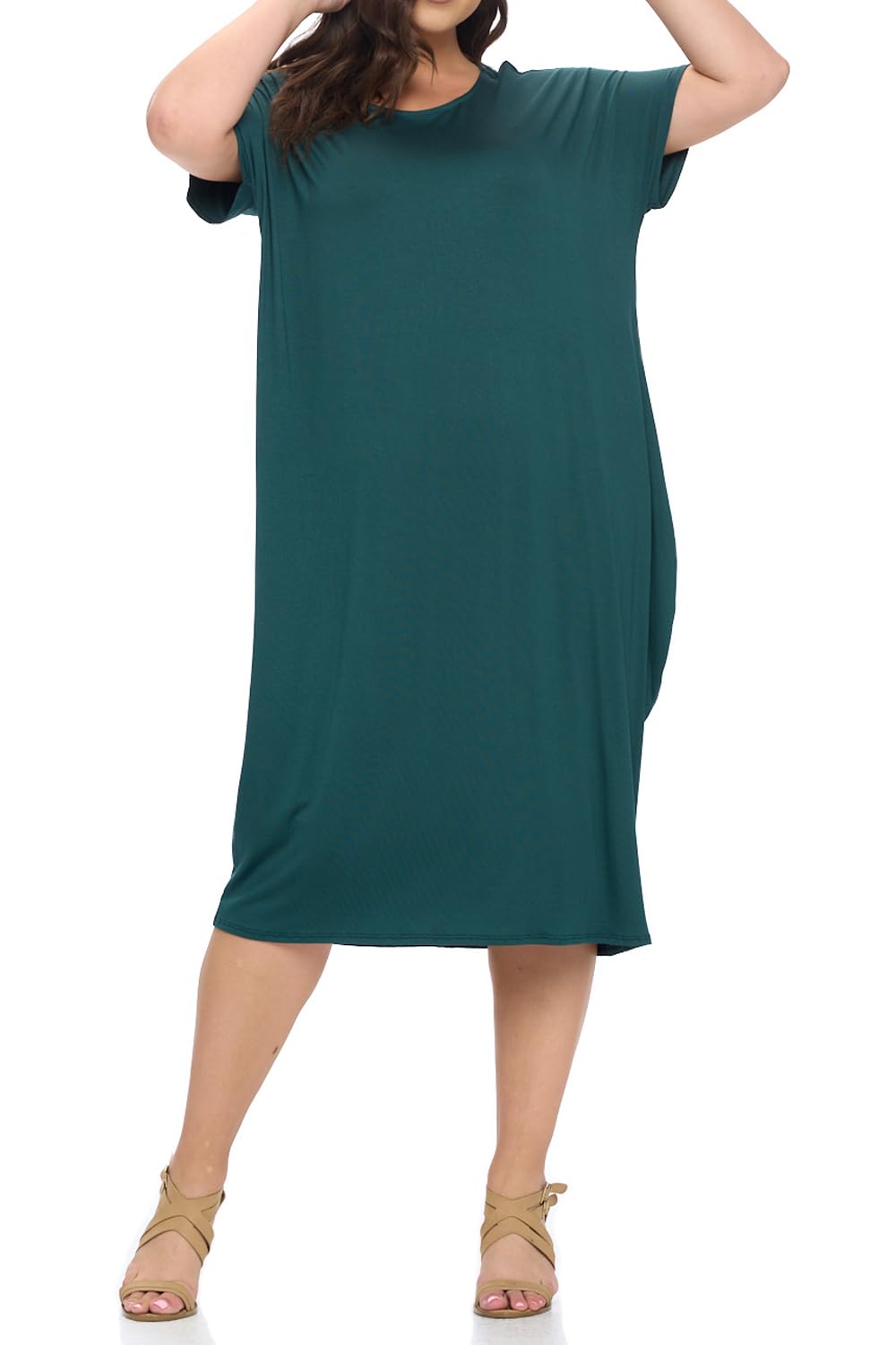 Vivienne Pastel Women's Cocoon Maxi Dress with Dolman Sleeves - Flowy Boho Chic Dress for Beach Vacation, Summer Weddings & Casual Outings