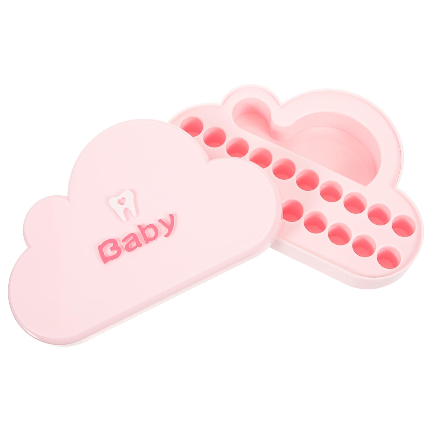 Cabilock 2-Piece Baby Tooth Keepsake Box Set - Portable Tooth Storage Container for Boys & Girls - Newborn Tooth Collection Holder - Durable Plastic Tooth Fairy Box for First Lost Teeth & Milestone Memories (Perfect for Baby Showers, Christenings & Childhood Memorabilia)