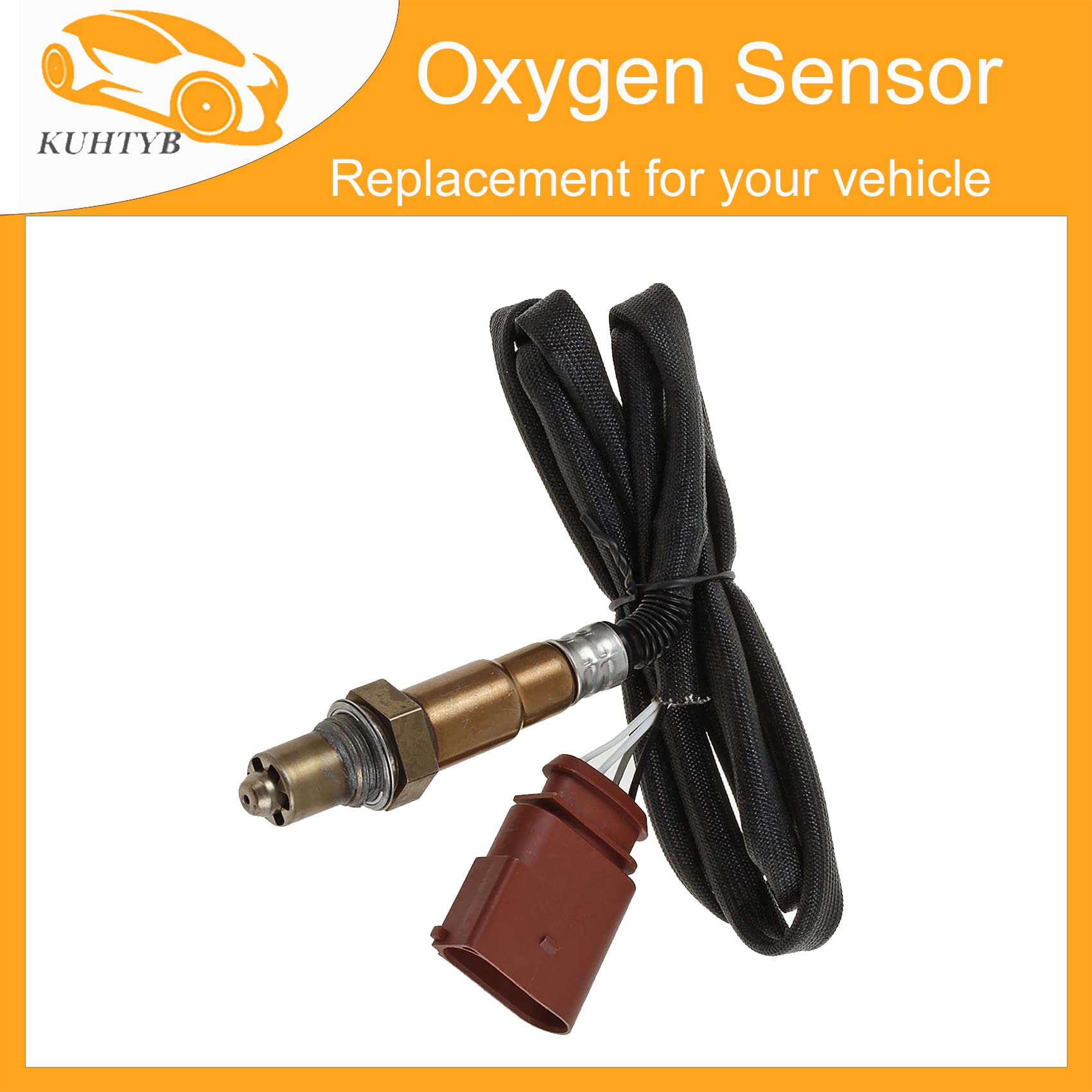 4pcs Oxygen Sensors Set Compatible with Audi A4 A4 Quattro 2004-2002 3L V6 - Upstream & Downstream O2 Sensors (234-5028, 234-4874) - Perfect for Engine Performance & Emission Control