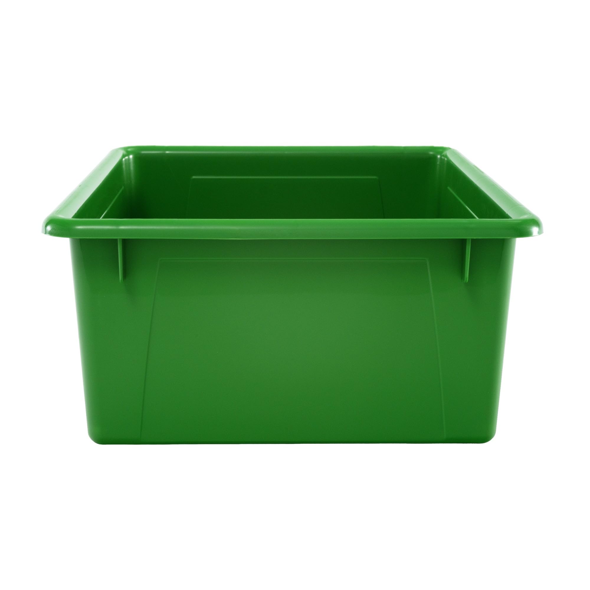 School Smart Durable Plastic Storage Tray - Letter Size Organizer for Classroom Supplies, Home Office & Craft Room | Green Multi-Purpose Tray for Papers, Files & School Materials