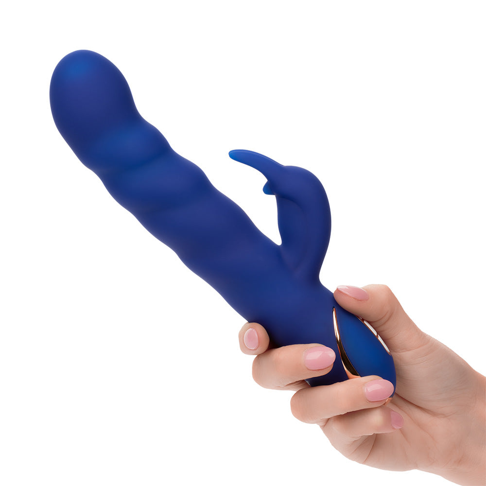Jack Rabbit Signature Silicone Wave Motion Rabbit Vibrator - Dual Stimulation G-Spot & Clitoris Massager - Waterproof Adult Toy for Women Couples - Perfect for Solo Play & Romantic Nights
