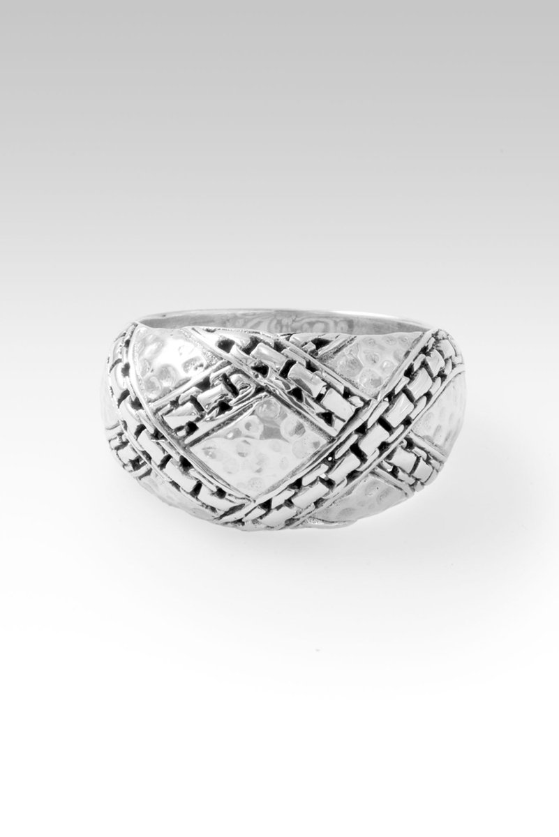 Tranquil Spirit Chainlink Ring - Elegant Adjustable Jewelry for Women, Perfect for Meditation, Yoga & Spiritual Healing