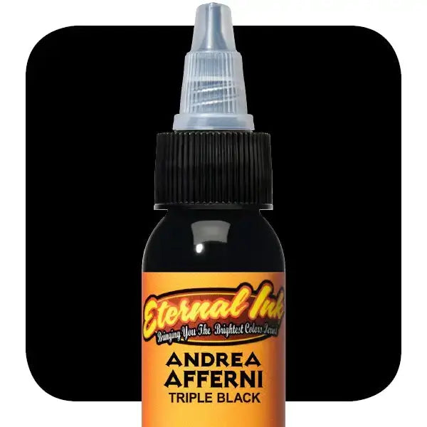 Triple Black Eternal Ink Tattoo Ink - Professional Permanent Tattoo Ink for Artists, Safe & Vibrant Colors - Perfect for Tattoo Shops, Body Art, and Permanent Makeup