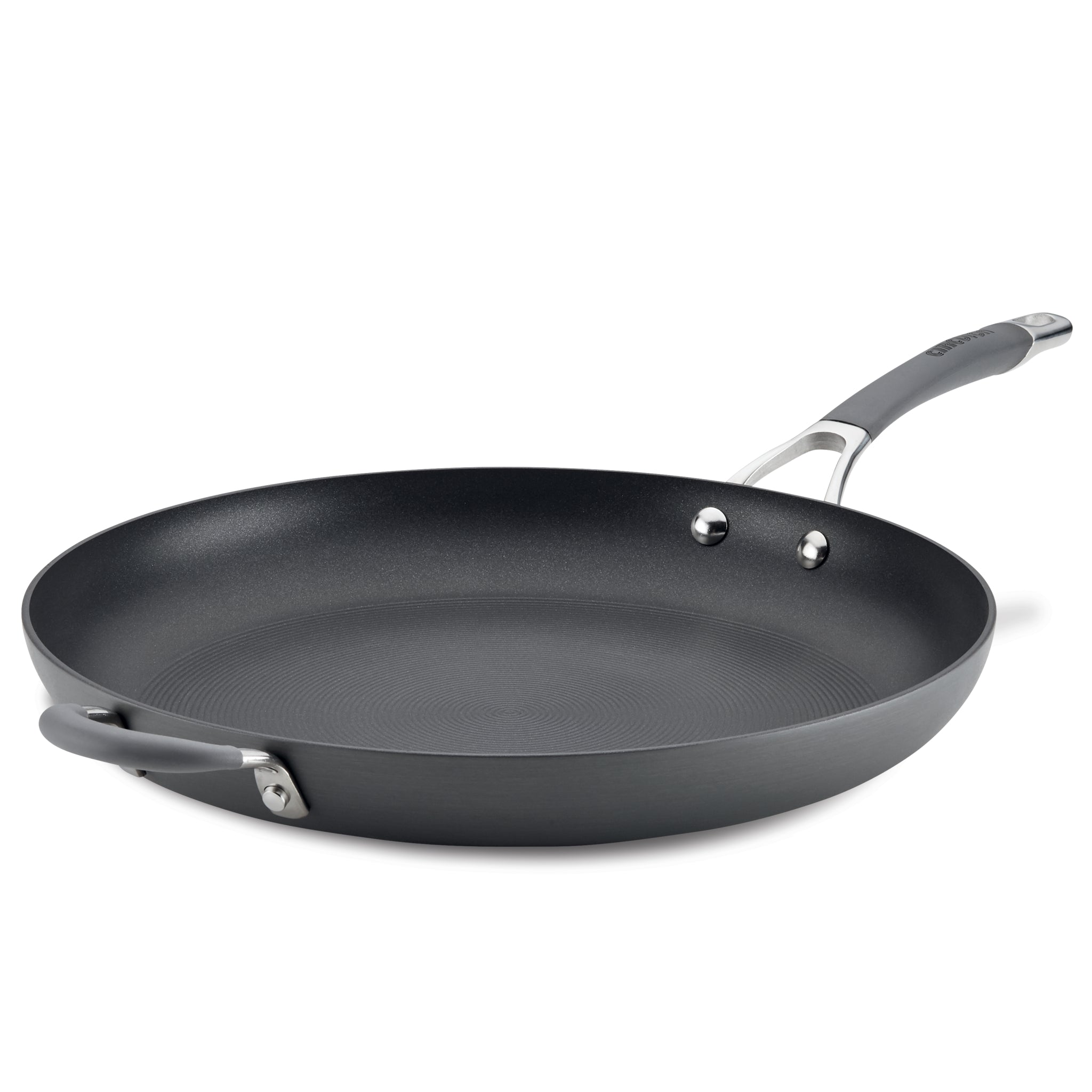 14 Inch Hard Anodized Nonstick Frying Pan - Professional Grade Aluminum Cookware for Perfect Sautéing & Frying - Ideal for Home Kitchen, Restaurant & Outdoor Cooking