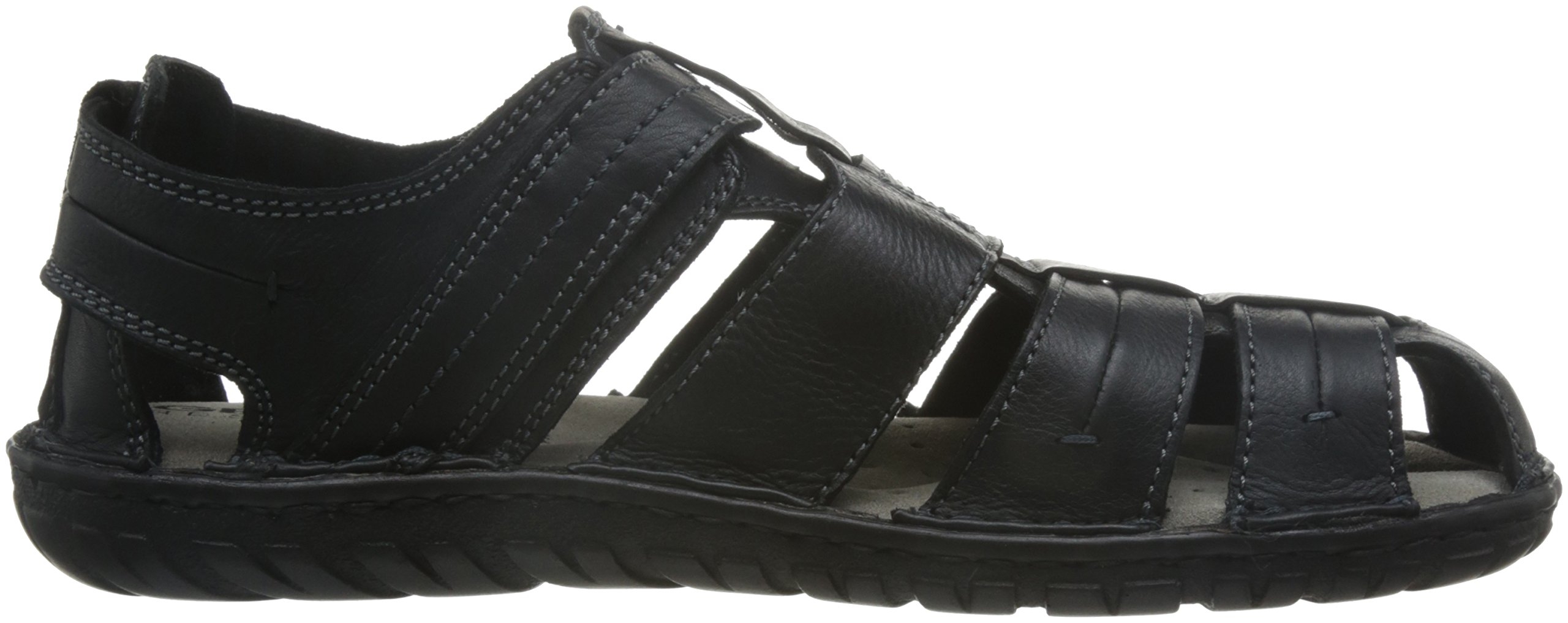 Geox Men's U Rufus A Comfortable Black Sandals Size 40 EU/7 M US - Perfect for Summer Walking, Beach & Casual Outings
