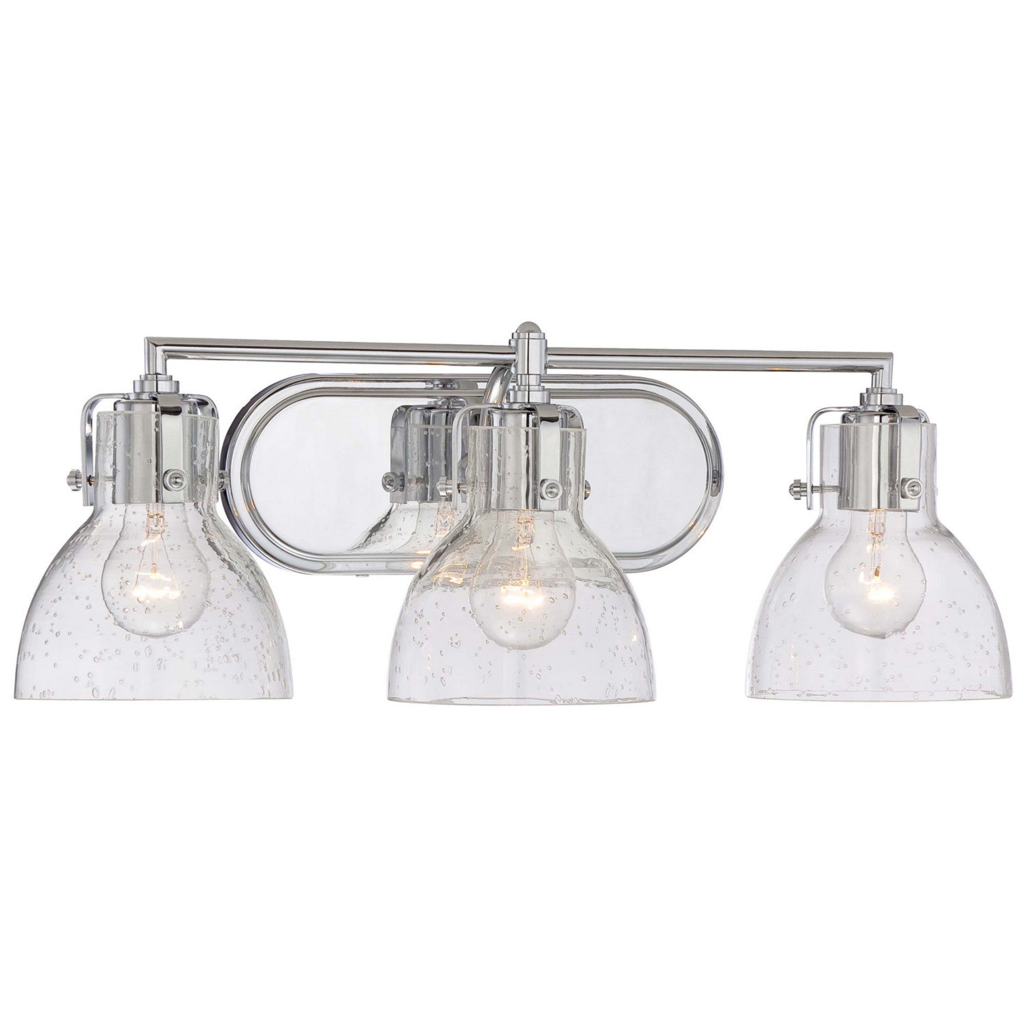 23-Inch 3-Light Bathroom Vanity Light Fixture - Brushed Chrome Finish for Modern Bathroom & Dressing Room Lighting
