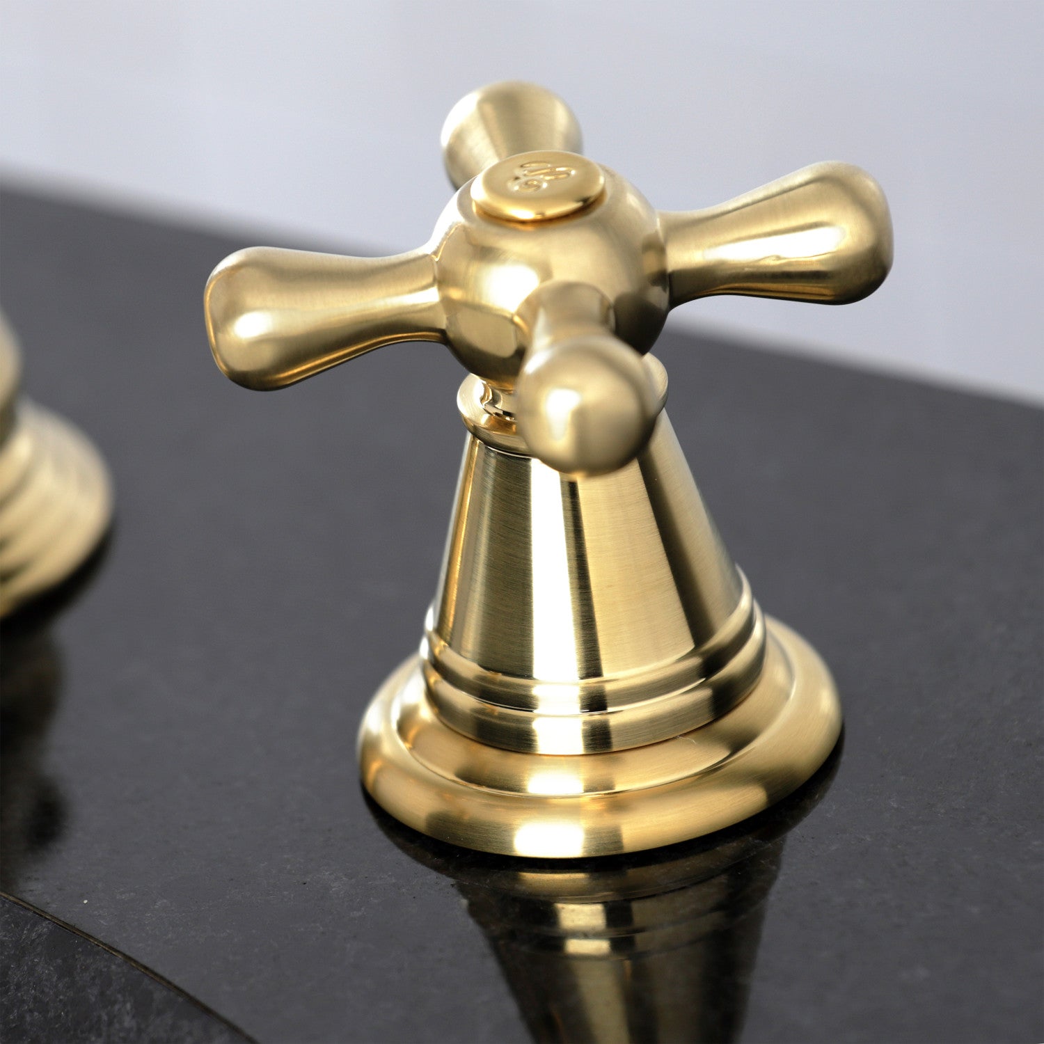 American Classic FSC1973AAX 3-Hole Widespread Bathroom Faucet with Brass Pop-Up Drain - Brushed Brass Finish - Perfect for Modern Vanities & Bathroom Renovations