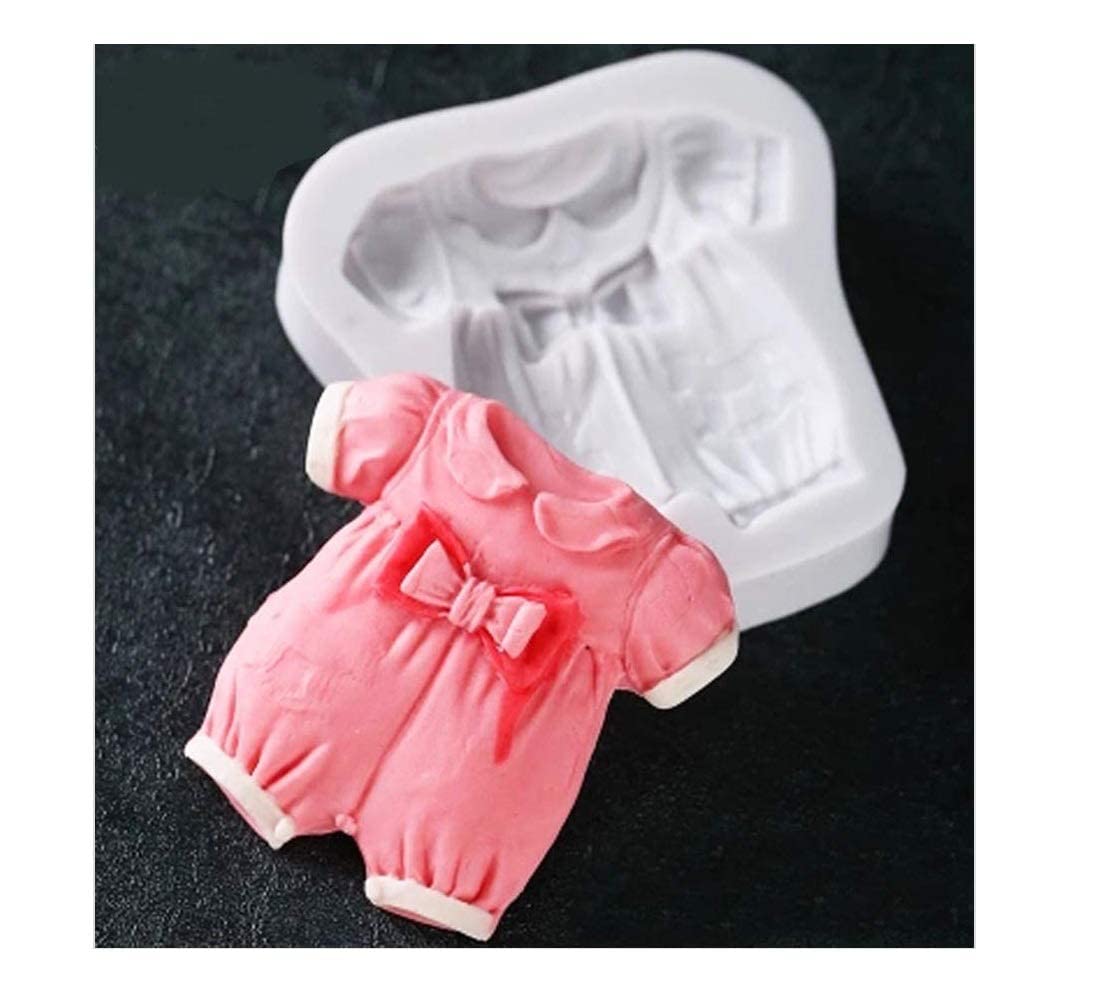 RKPM HOMES 3D Silicone Baby Clothes Chocolate Mold | DIY Fondant Candy Baking Tool for Cake, Chocolate, Ice Jelly & Soap Making | Reusable Multi-Color Bakeware | Perfect for Birthday Parties, Baby Showers & Holiday Treats