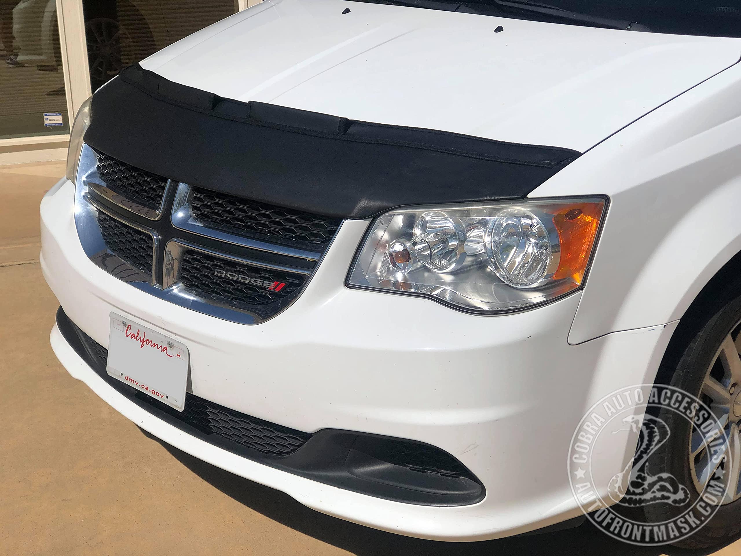 Car Hood Bra Cover for Dodge Caravan 2011-2020 | Protective Bonnet Mask | Perfect Fit for 2011-2020 Models | Ideal for Road Trips & Car Protection