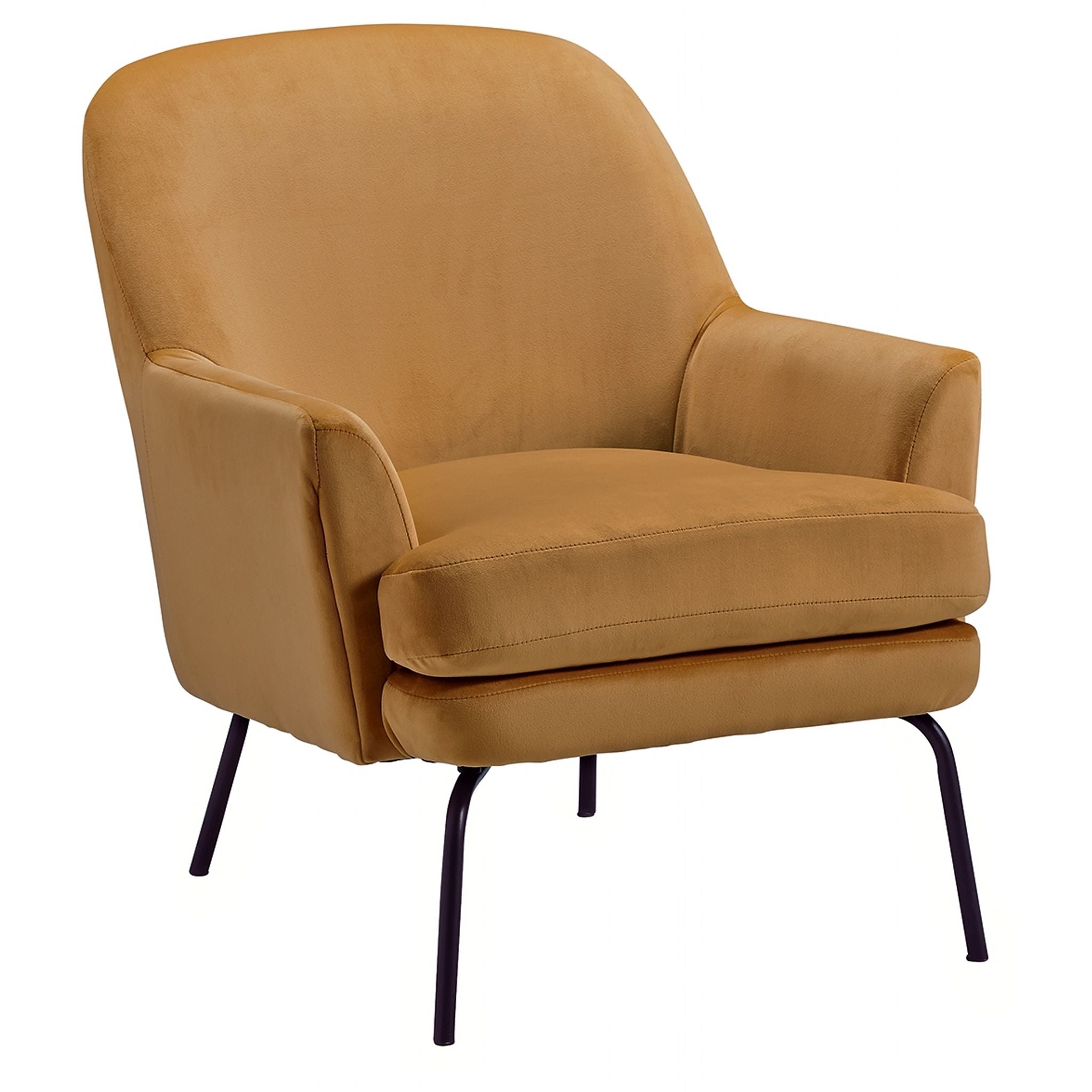 Dericka Accent Chair - Modern Upholstered Lounge Chair with Solid Wood Legs for Living Room, Bedroom, or Office - Perfect for Reading, Relaxing, and Adding Stylish Seating to Any Space