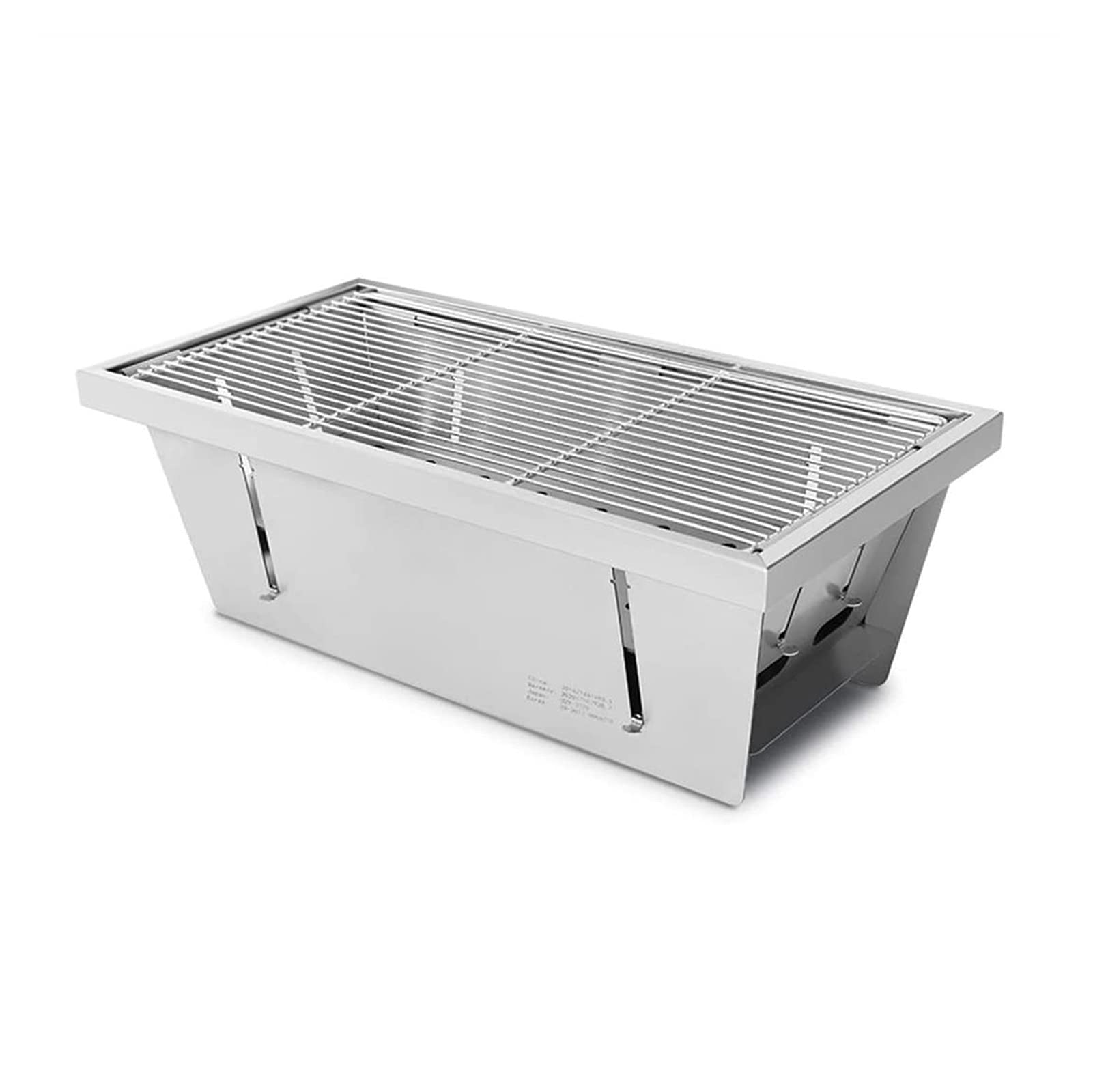 Portable Charcoal Grill for BBQ - Lightweight Folding Smoker Grill for Outdoor Cooking, Camping, Picnics, Beach & Garden Parties - Compact Tabletop Grill for Small Spaces
