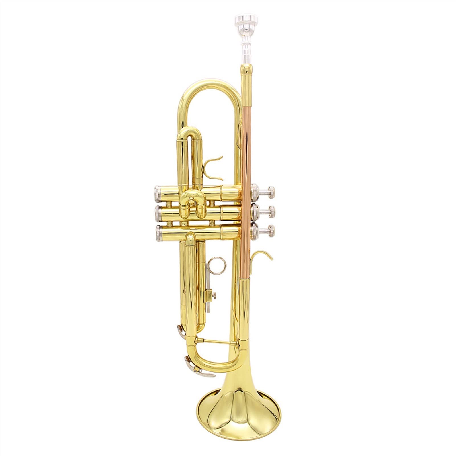 ZENGXUE Bb B Flat Brass Trumpet - Professional Student Trumpet with Phosphor Copper, Includes Mouthpiece, Cleaning Brush, Gloves & Strap - Perfect for School Bands, Beginners & Music Practice