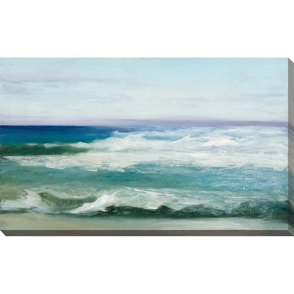 Azure Ocean by Julia Purinton - Stunning Canvas Wall Art Print for Coastal & Beach House Decor | Perfect for Living Room, Bedroom or Office