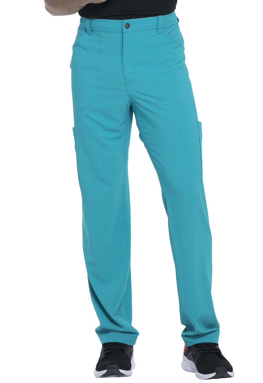 Dickies DK205 Men's Straight Leg Scrubs Pants with Zip Fly & Cargo Pockets - Comfortable Medical Uniform for Doctors, Nurses & Healthcare Professionals