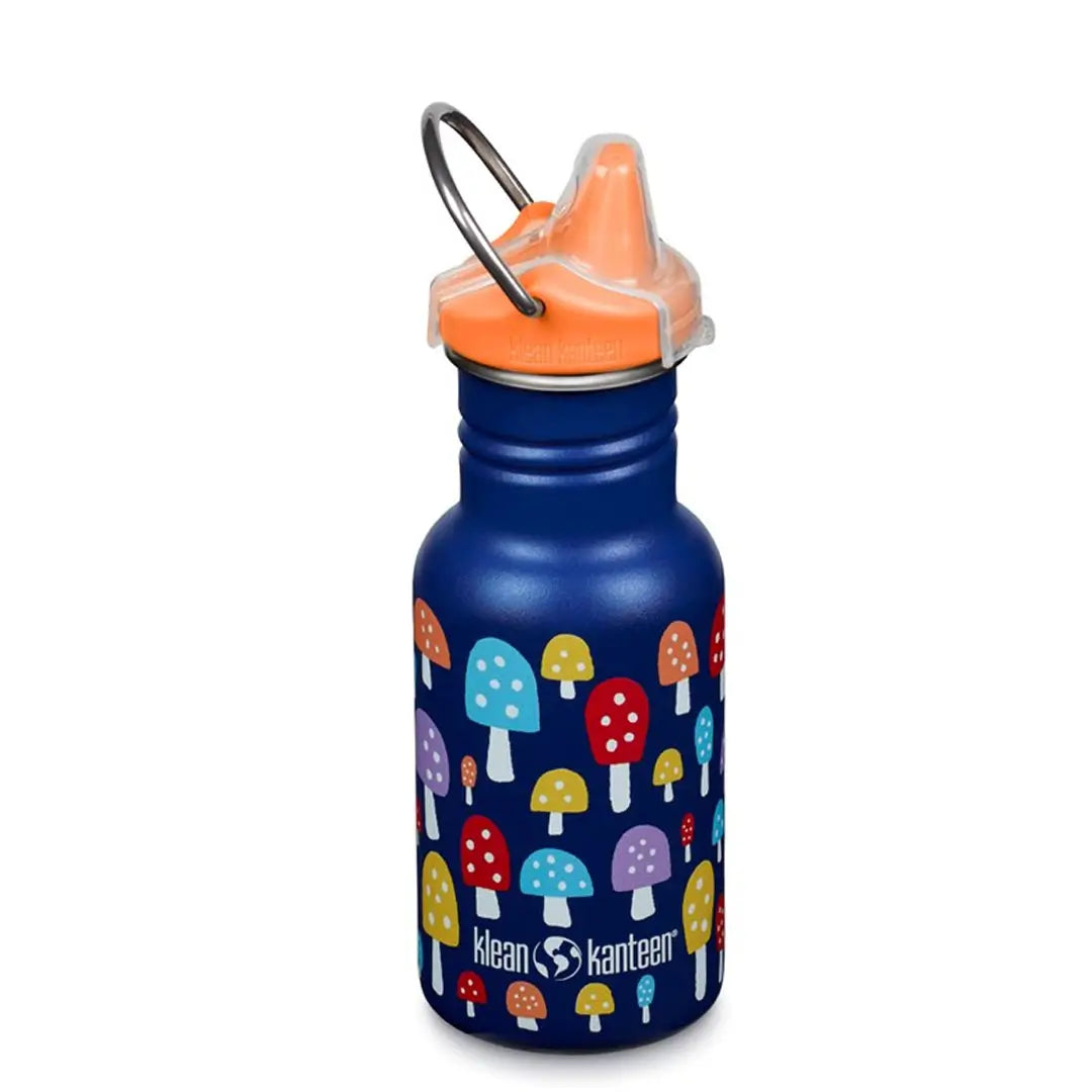 Klean Kanteen Kid Classic Stainless Steel Sippy Cup 12oz - BPA Free, Leak Proof Water Bottle for Toddlers - Perfect for School, Travel & Outdoor Activities