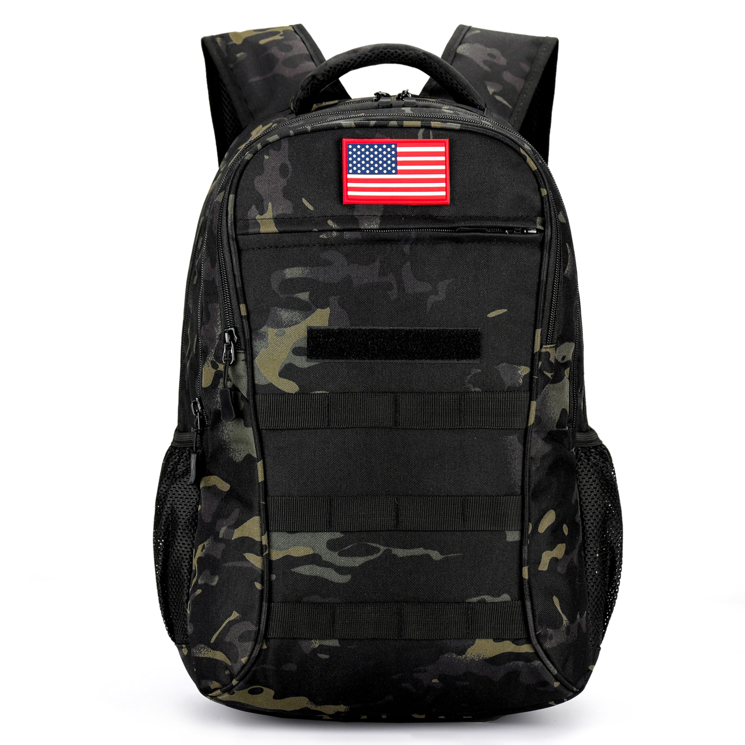 Military Tactical Backpack for Boys 40L - Camo School Backpack with USB Charging Port - Durable Teen & Men's Hiking, Travel & Everyday Use Backpack