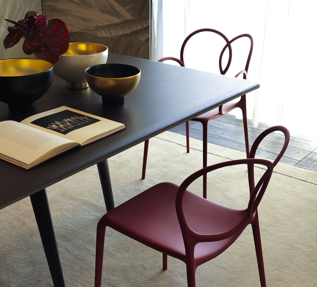 Driade Francois Modern Dining Table - Elegant Wooden Kitchen Table for Home & Restaurant Use